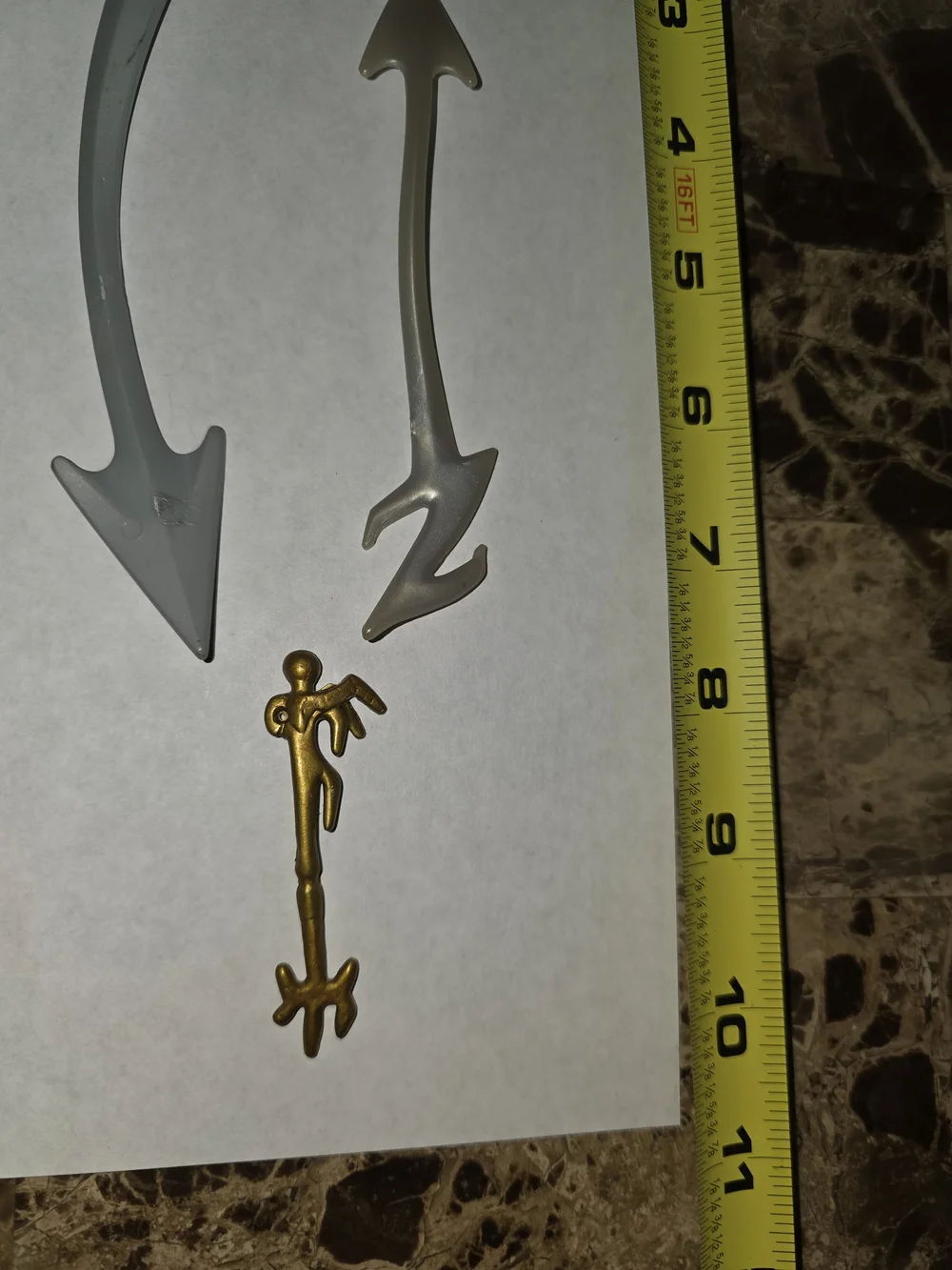 5 VINTAGE POWER RANGER ZEO STAFF LORD ZED MISSLE MMPR WILD FORCE PIECE PARTS